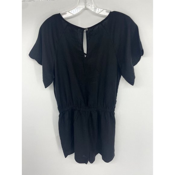 J. Crew Black Linen Romper Size XS - Picture 3 of 4